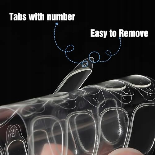 SELF-ADHESIVE PADS FOR NAILS TRANSPARENT DIY MANICURE 20 SHEETS