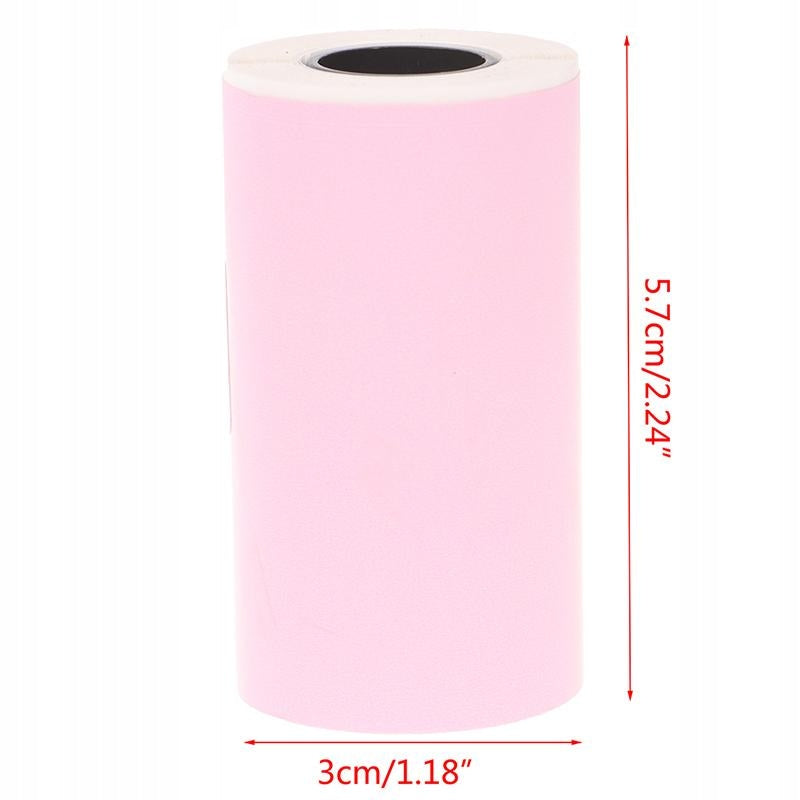 SELF-ADHESIVE PAPER COLORED ROLL CARTRIDGES FOR MINI PRINTER PRINTŚ 3PCS Manufacturer no brand