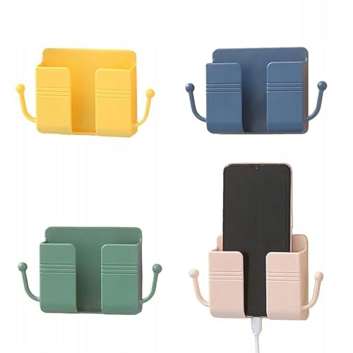 SELF ADHESIVE PHONE WALL MOUNT FOR KITCHEN BEDROOM 4 PCS Brand no brand