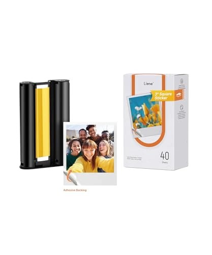 SELF-ADHESIVE PHOTO PAPER 7 6X7 6 CM SET OF 40 SHEETS FOR PRINTER Brand no brand