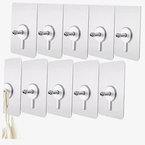 SELF ADHESIVE SCREWS WATERPROOF WITHOUT DRILLING FOR WALLS 12 PIECES metal