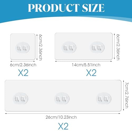 SELF ADHESIVE SHOWER HOOKS SET OF 6 KITCHEN BATHROOM Manufacturer code SWC5908151200629