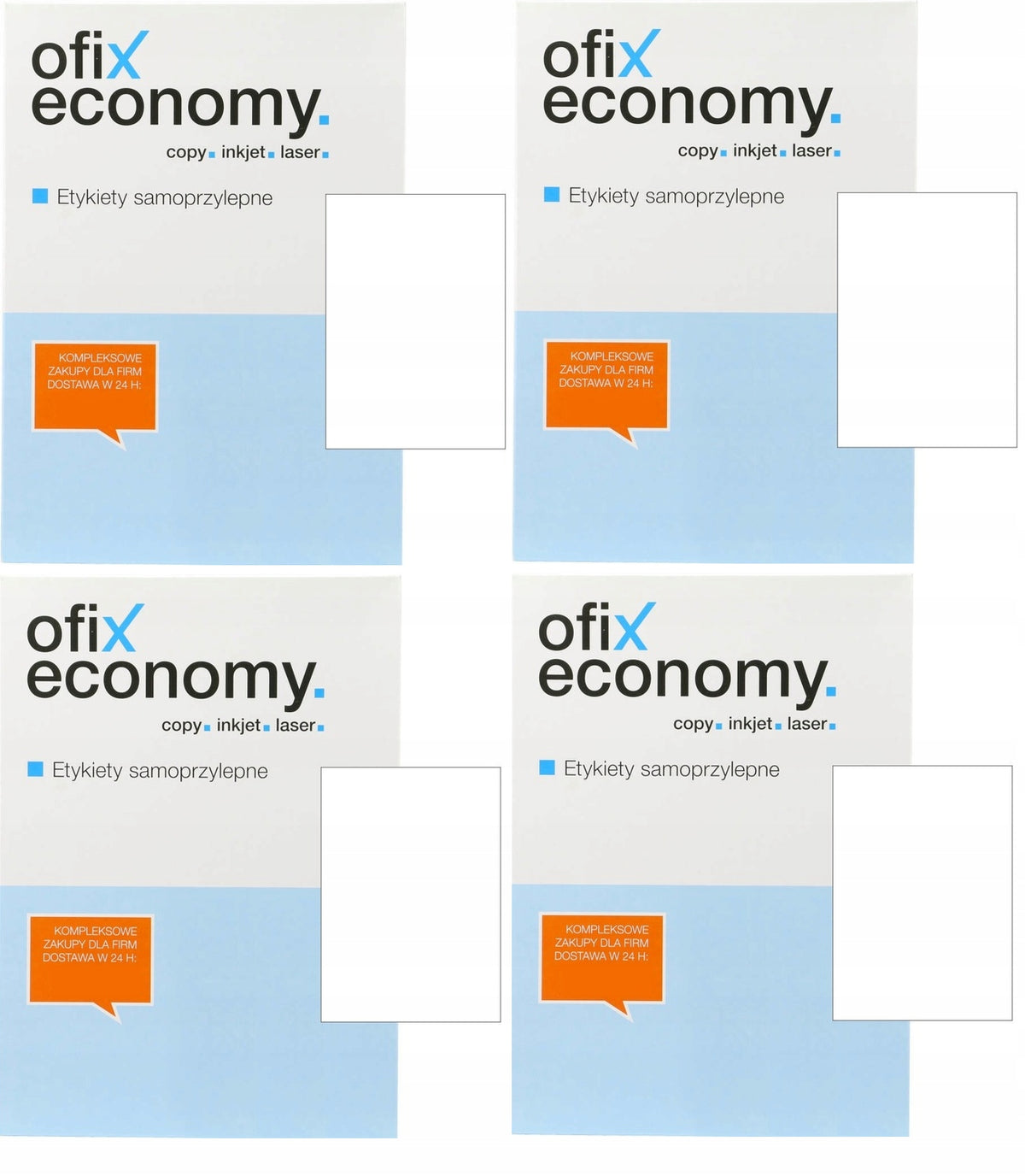 SELF-ADHESIVE STICKERS A4 210x297 100 x4