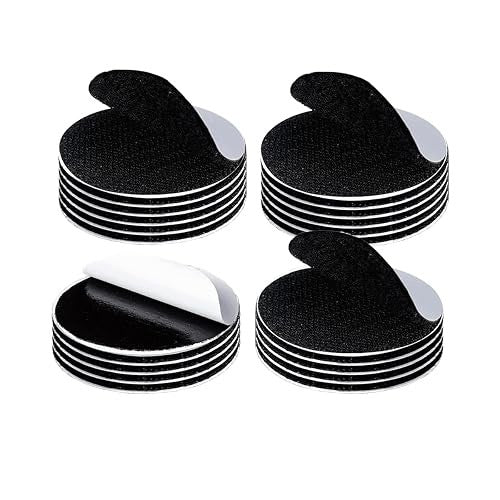SELF-ADHESIVE STICKERS FOR FIXING WITHOUT DRILLING BLACK FRAME 20 PAIRS Brand no brand