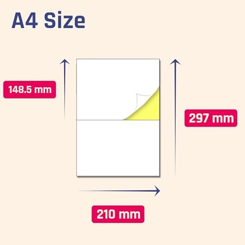 SELF ADHESIVE STICKERS LABELS FOR PRINTER A4 40 SHEETS 80 PCS FOR HOME Manufacturer no brand