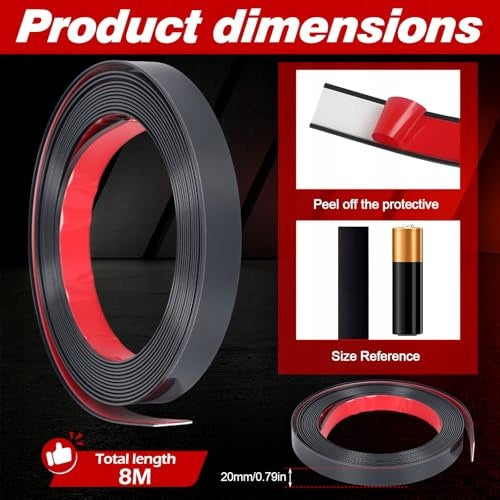 SELF ADHESIVE STRIP DECORATIVE PVC FLEXIBLE FOR WALLS 2CM steel for home Manufacturer code SWC5908201178540