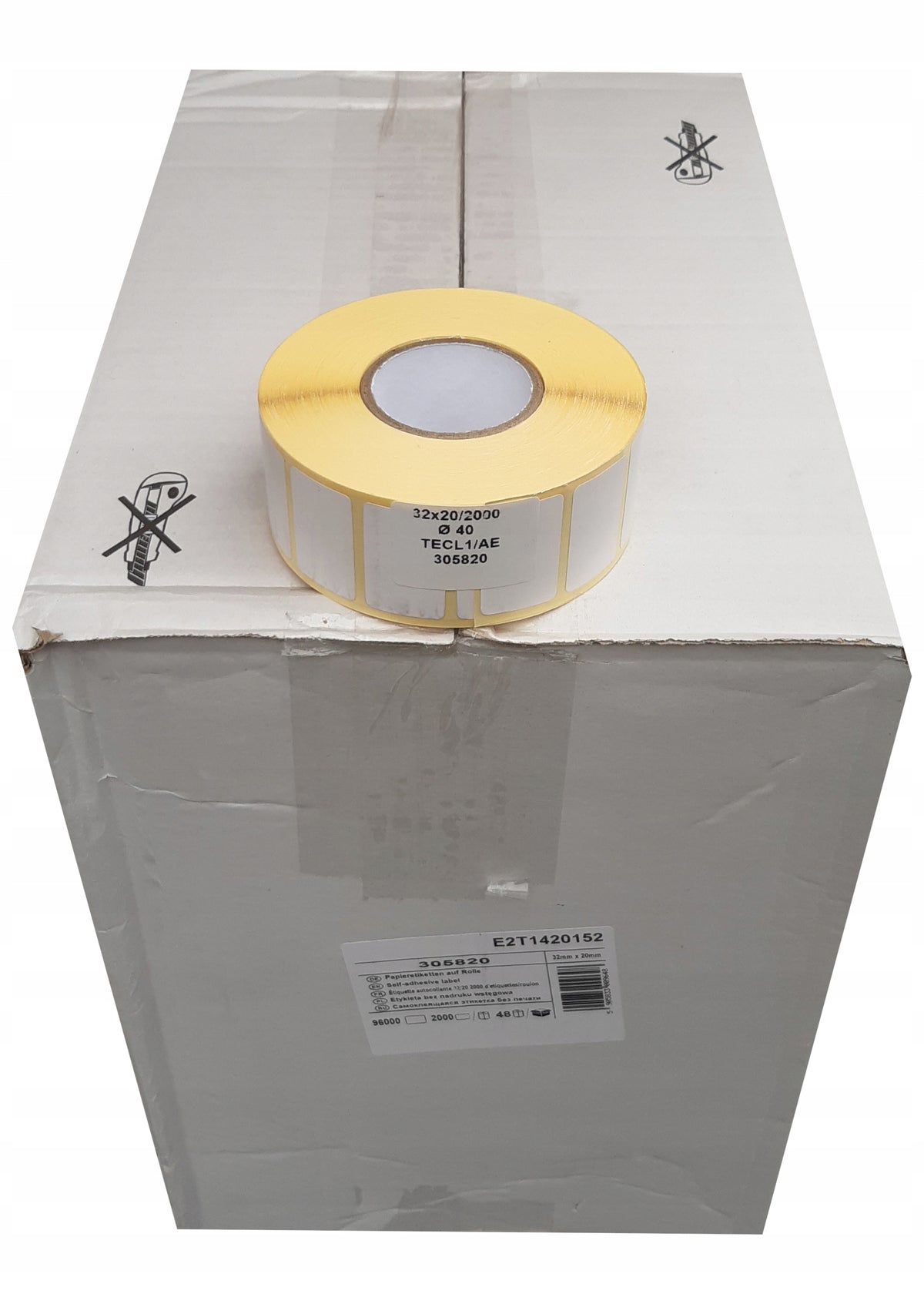 SELF-ADHESIVE THERMAL LABEL for ZEBRA 32x20mm (48 rolls x 2000 pcs.)
