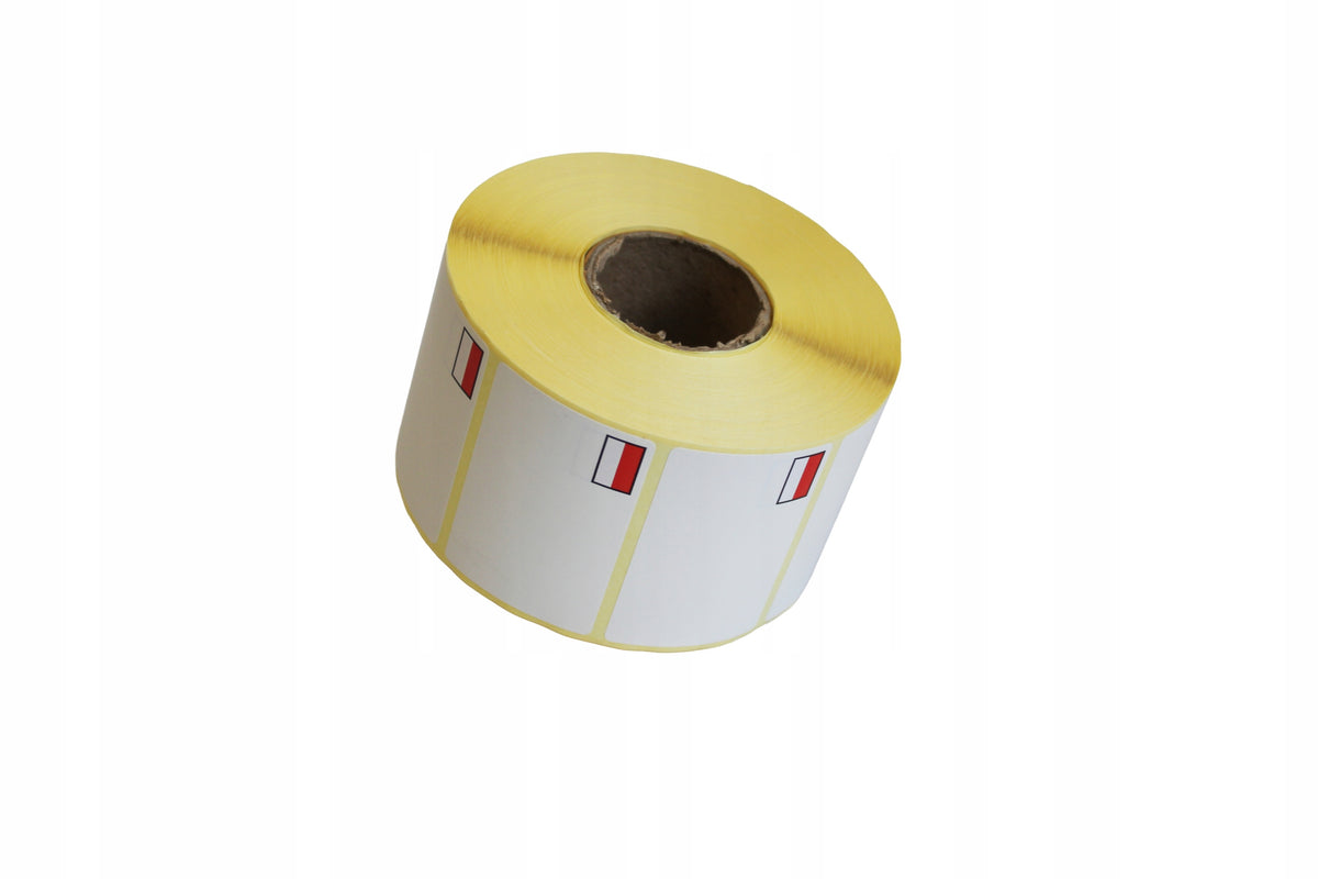 SELF-ADHESIVE THERMAL LABELS 60x40 1500 PCS FLAG Polish NEW PRICE TAG