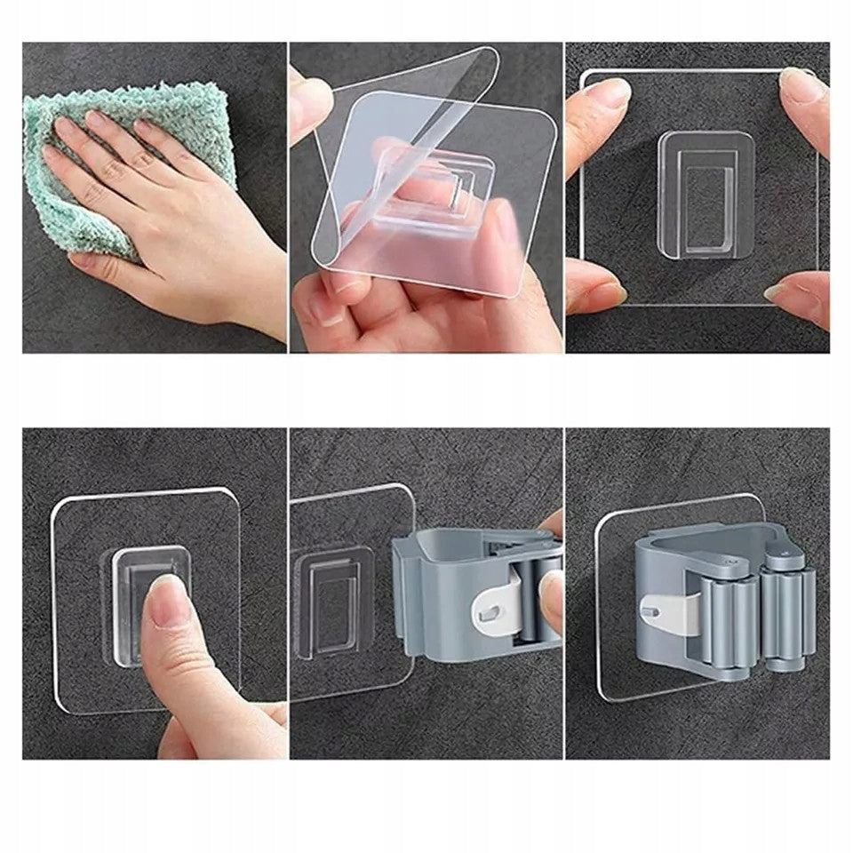 SELF-ADHESIVE TOOL HOLDER BROOM MOP RAKE BRUSH 10x Brand no brand
