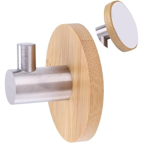 SELF ADHESIVE TOWEL BAR STAINLESS STEEL COATS WOOD Brand no brand