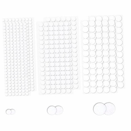 SELF ADHESIVE VELCRO 1488PCS FOR HOME OFFICE SCHOOL 3 SIZES METAL