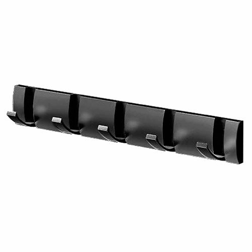 SELF ADHESIVE WALL HOOKS FOR CLOTHES FOR CLOAKROOM 5 PIECES BLACK