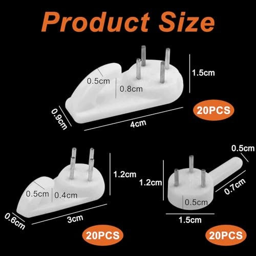 SELF ADHESIVE WALL HOOKS FOR PAINTINGS WITHOUT TRACE 50 PCS FOR HOME Manufacturer code SWC5908807055559