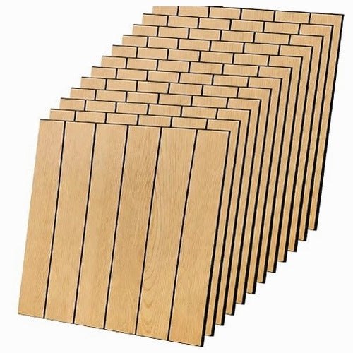 SELF ADHESIVE WALL PANELS 30X30 CM PVC ACOUSTIC 12 PIECES STEEL
