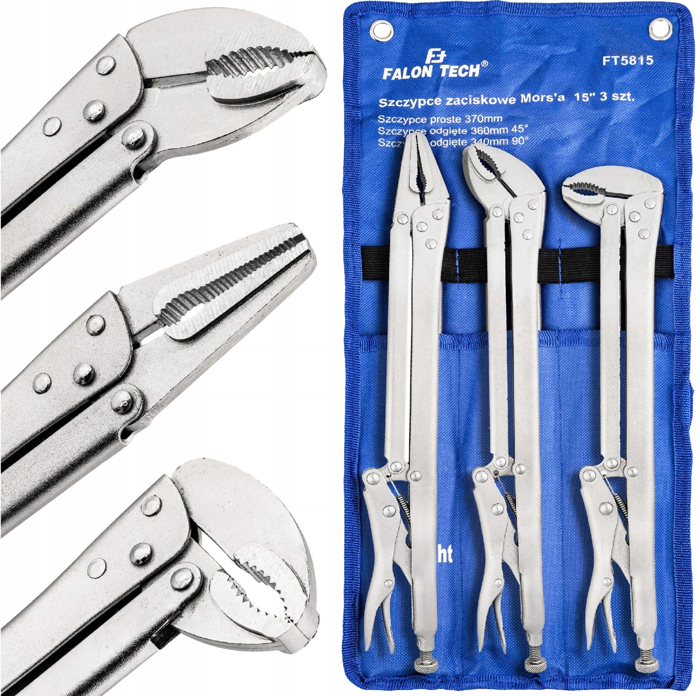 SELF-CLAMPING PLIERS MORSA MORSEA LONG 3PCS.