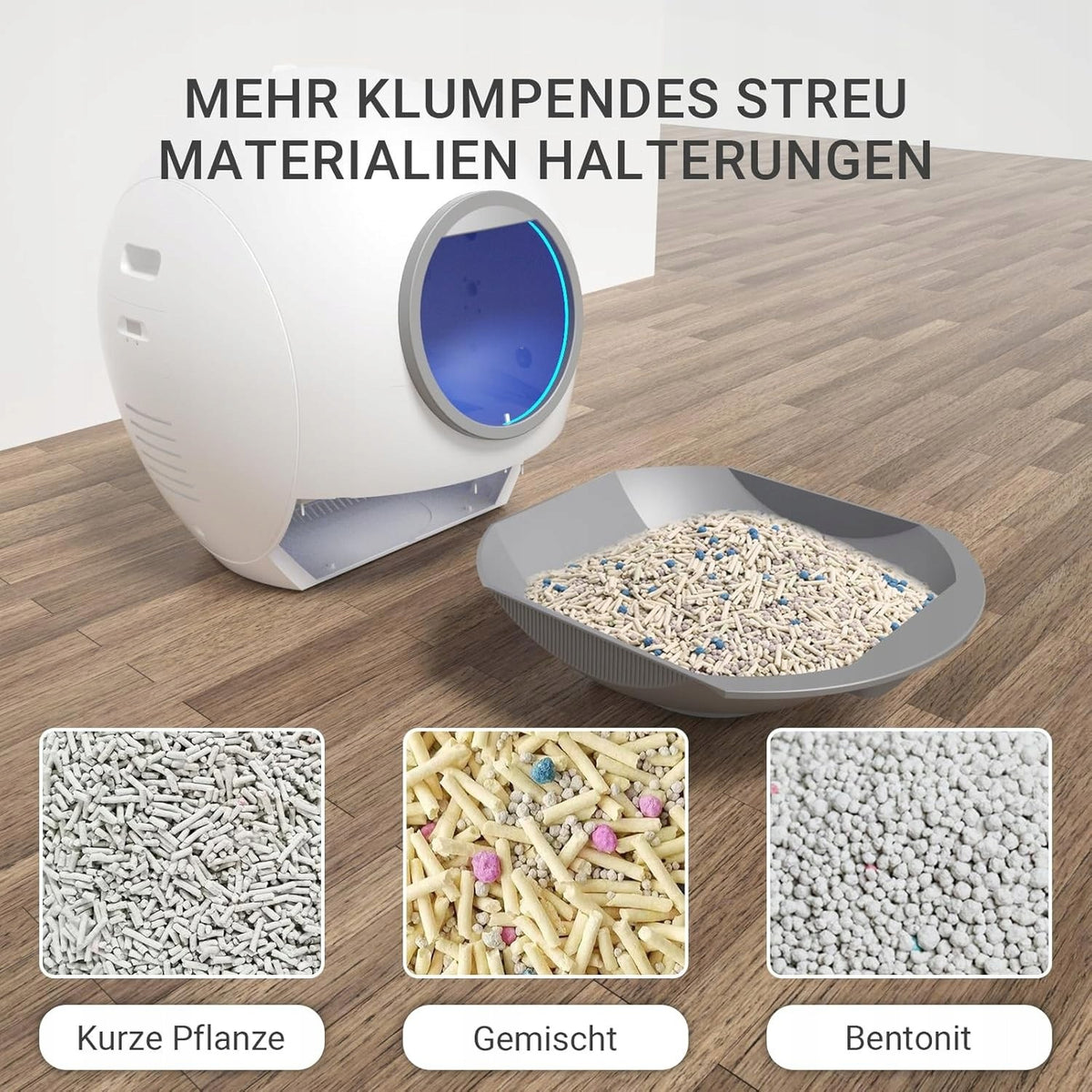 SELF-CLEANING CAT LITTER BOX ELS PET WI-Fi APP Brand NUXIE