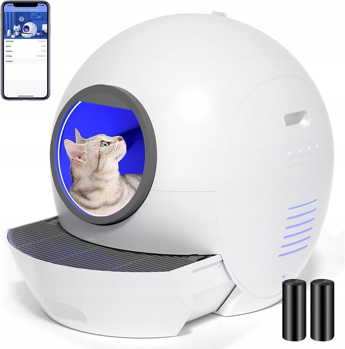 SELF-CLEANING CAT LITTER BOX ELS PET WI-Fi APP