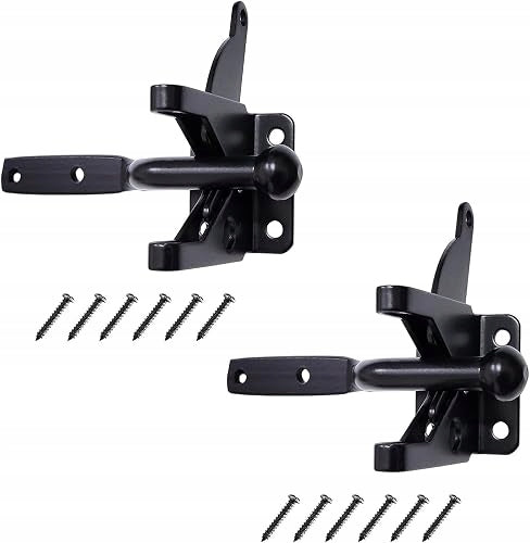 SELF-CLOSING GATE LATCHES AUTOMATIC METAL 2 PCS. METAL