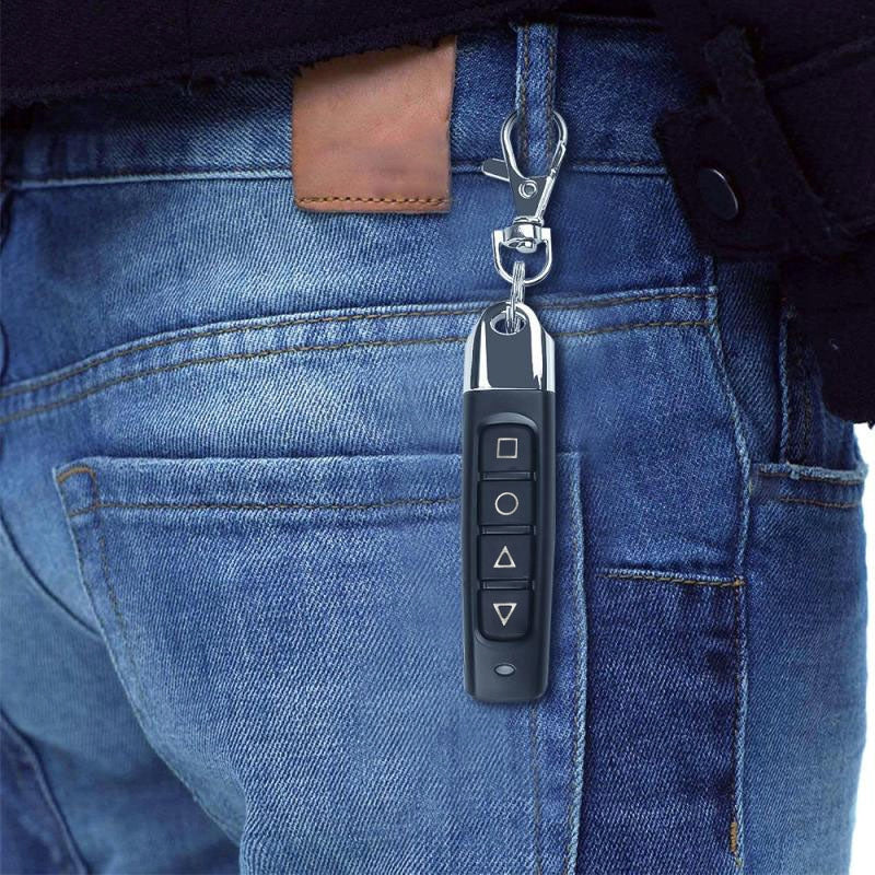 SELF COPYING UNIVERSAL REMOTE CONTROL FOR GARAGE ALARM GATE BLACK 433,92MHZ Kind remote control