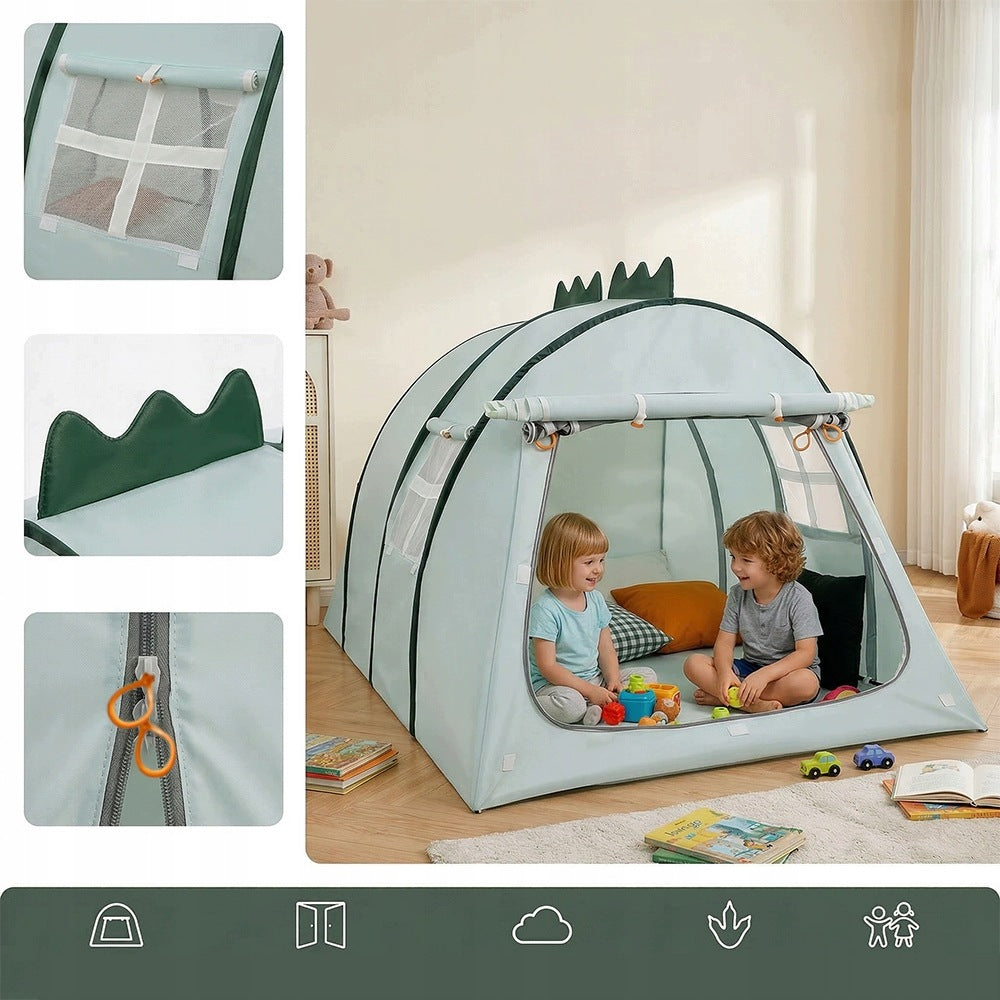 SELF-FOLDING TENT FOR CHILDREN HOUSE FOR GARDEN HOUSE DINOSAUR MOSQUITO NET Brand no brand