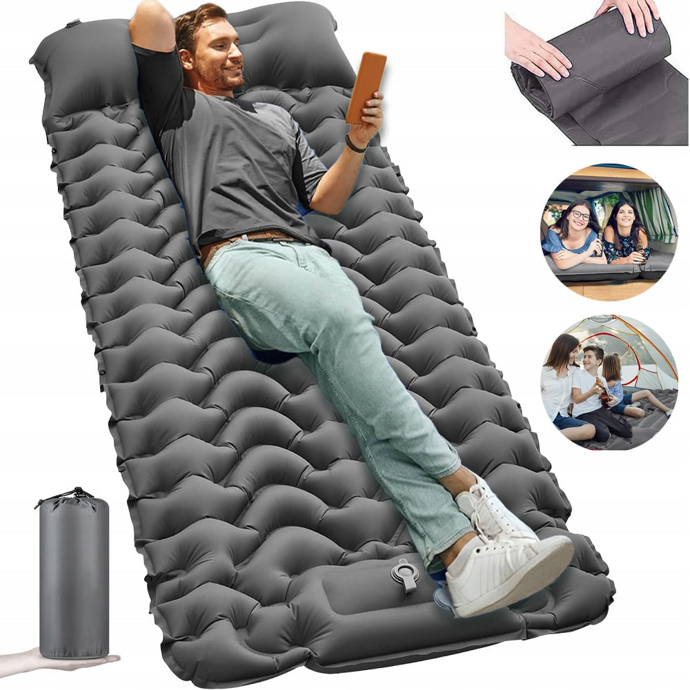 SELF-INFLATING MAT INFLATABLE TREKKING MAT WITH PILLOW 193*68*8CM