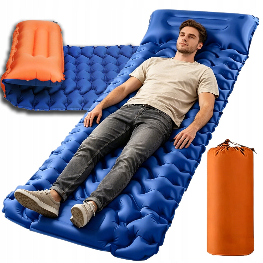 SELF-INFLATING MAT KARIMATA INFLATABLE MATTRESS WITH PILLOW 198 x 72 x 8 cm