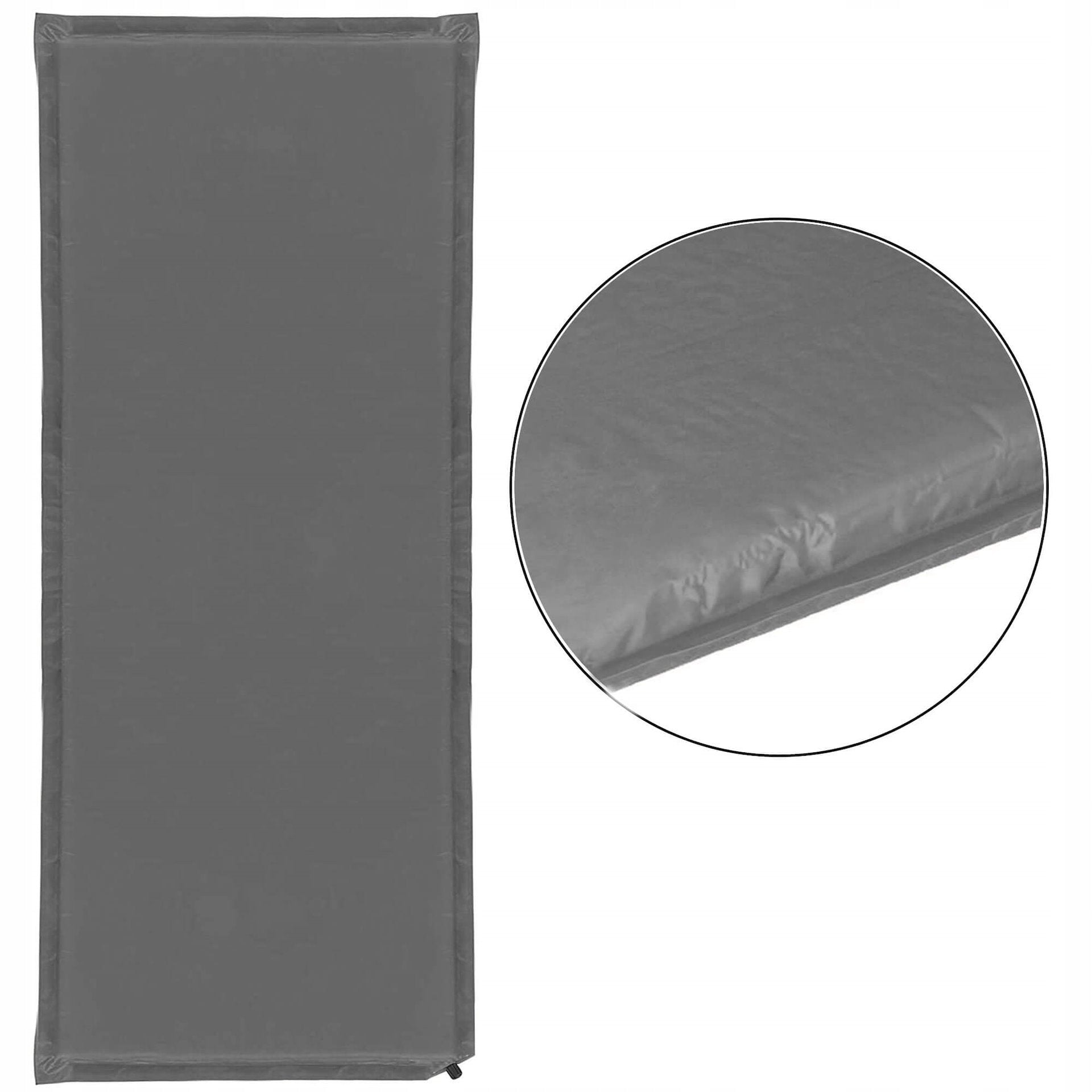 SELF-INFLATING MAT MATTRESS 180x50cm SOFT GRAY THICK WITH MATTRESS COVER Manufacturer code PM032