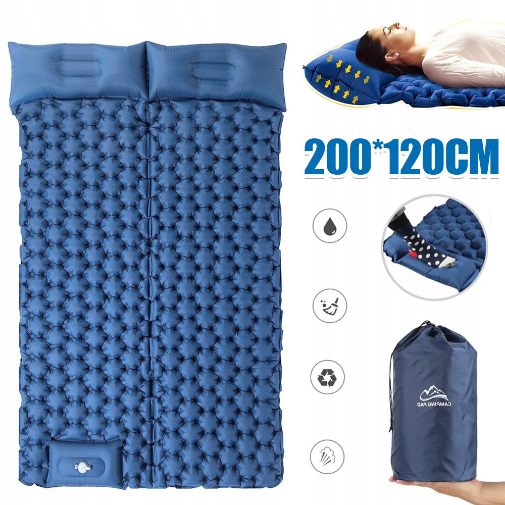 SELF-INFLATING MAT MATTRESS MAT WITH FOOT PUMP TOURIST TWO-PERSON Manufacturer code 200x120CM