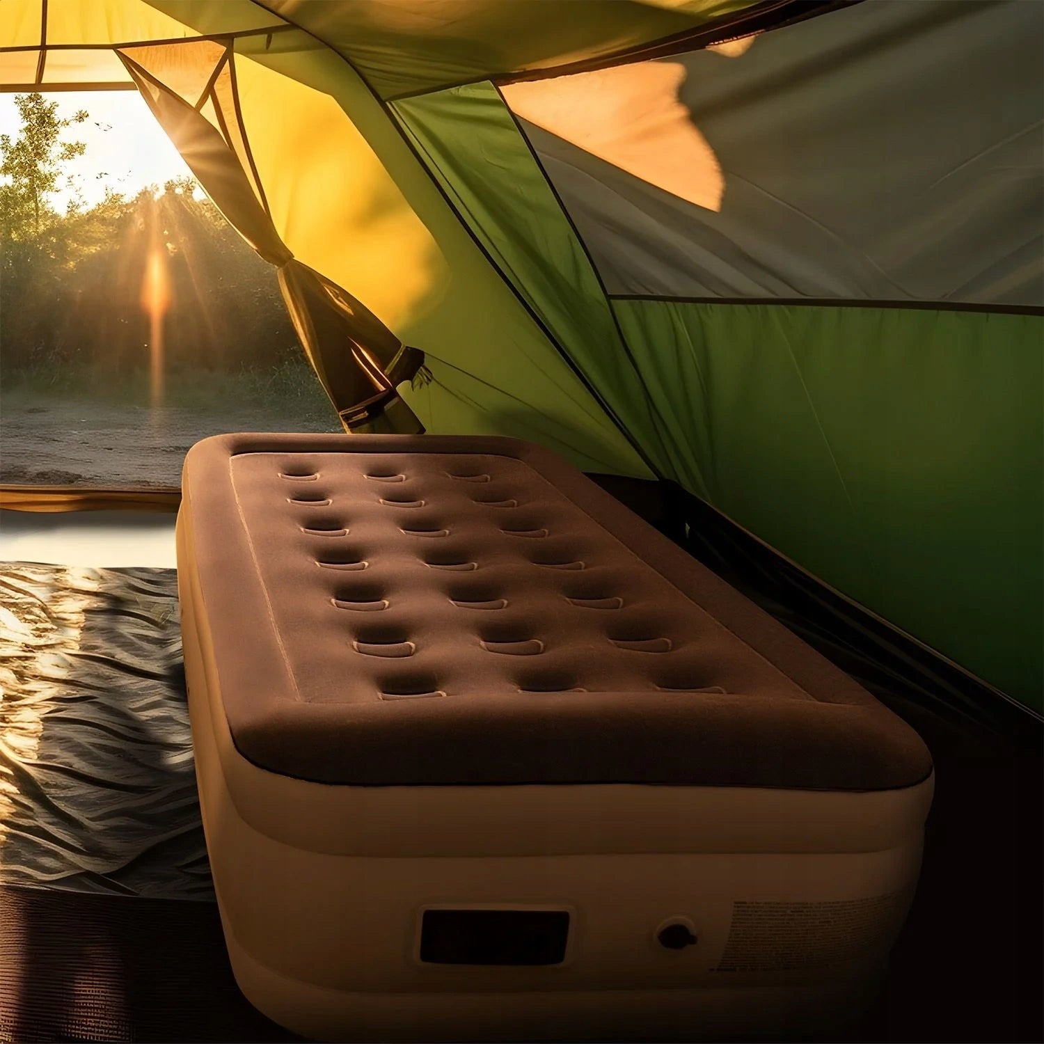 SELF-INFLATING MATTRESS INFLATABLE WITH PUMP MAT BED 191 x 91 x 44 CM SAPRI M Packaging status original