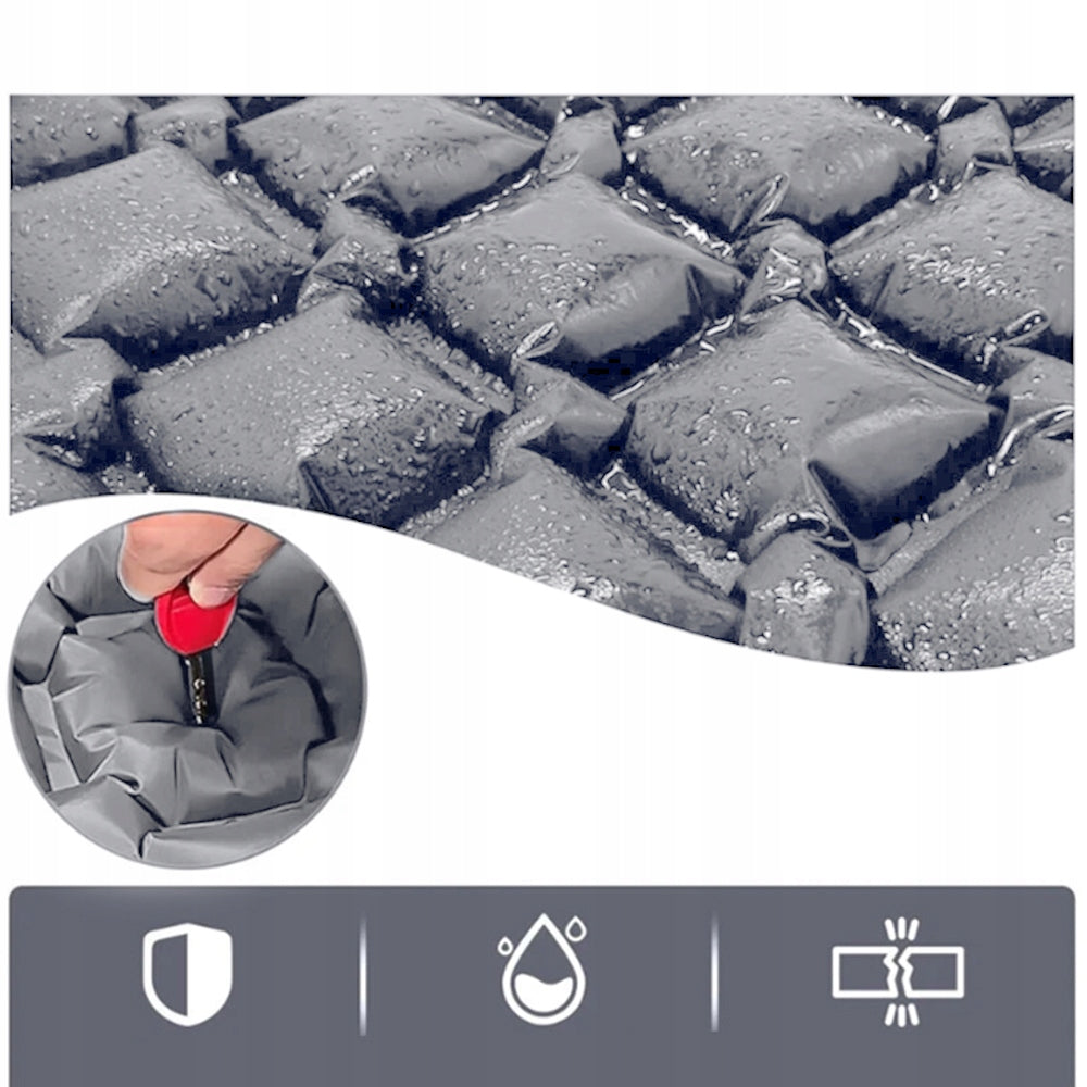 SELF-INFLATING TOURIST MATTRESS ULTRALIGHT RETRACTABLE PUMP MAT 190x60 cm Manufacturer code XNAASDT