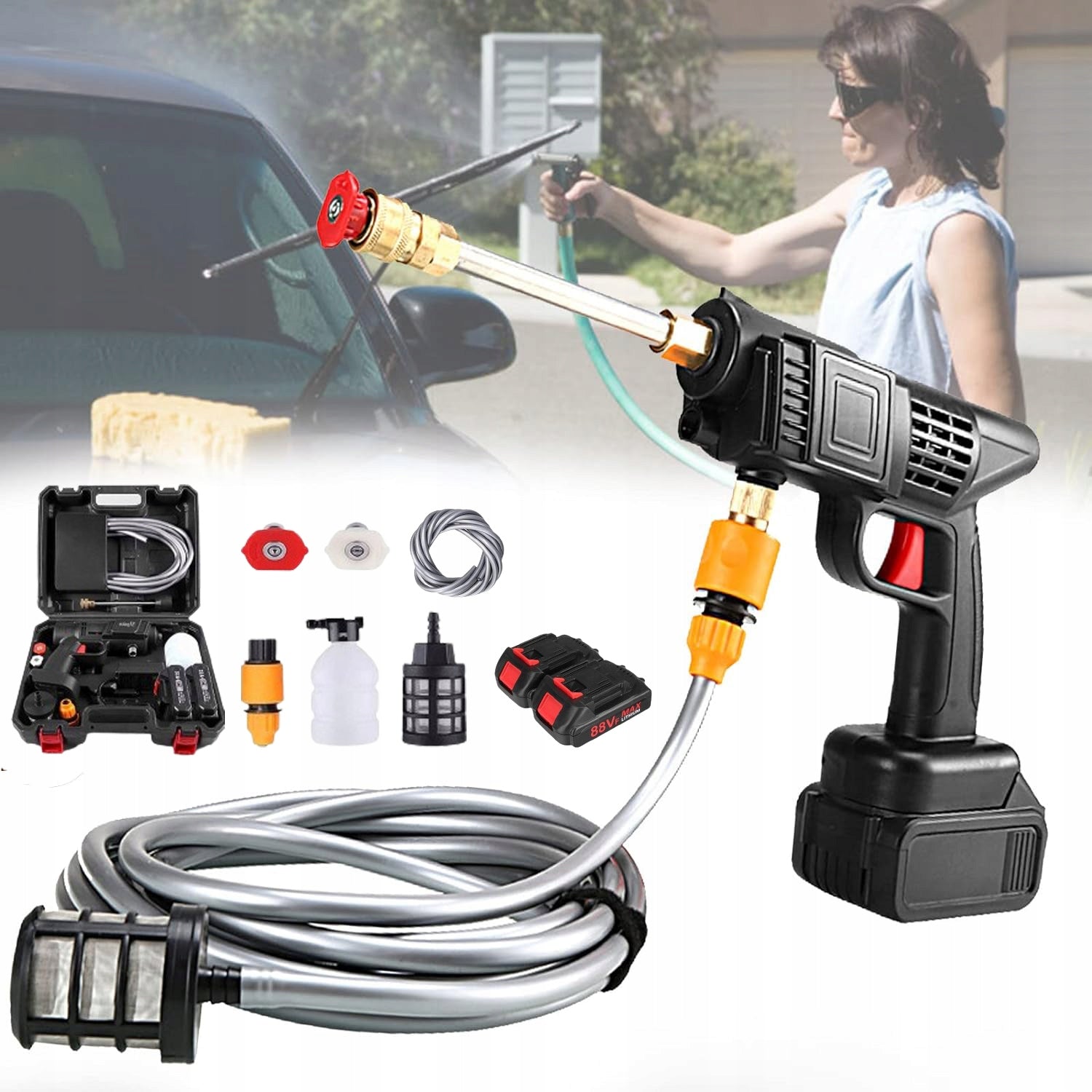 SELF-PRIMING PRESSURE WASHER CORDLESS LI-ION FOR WINDOW CLEANING Brand no brand