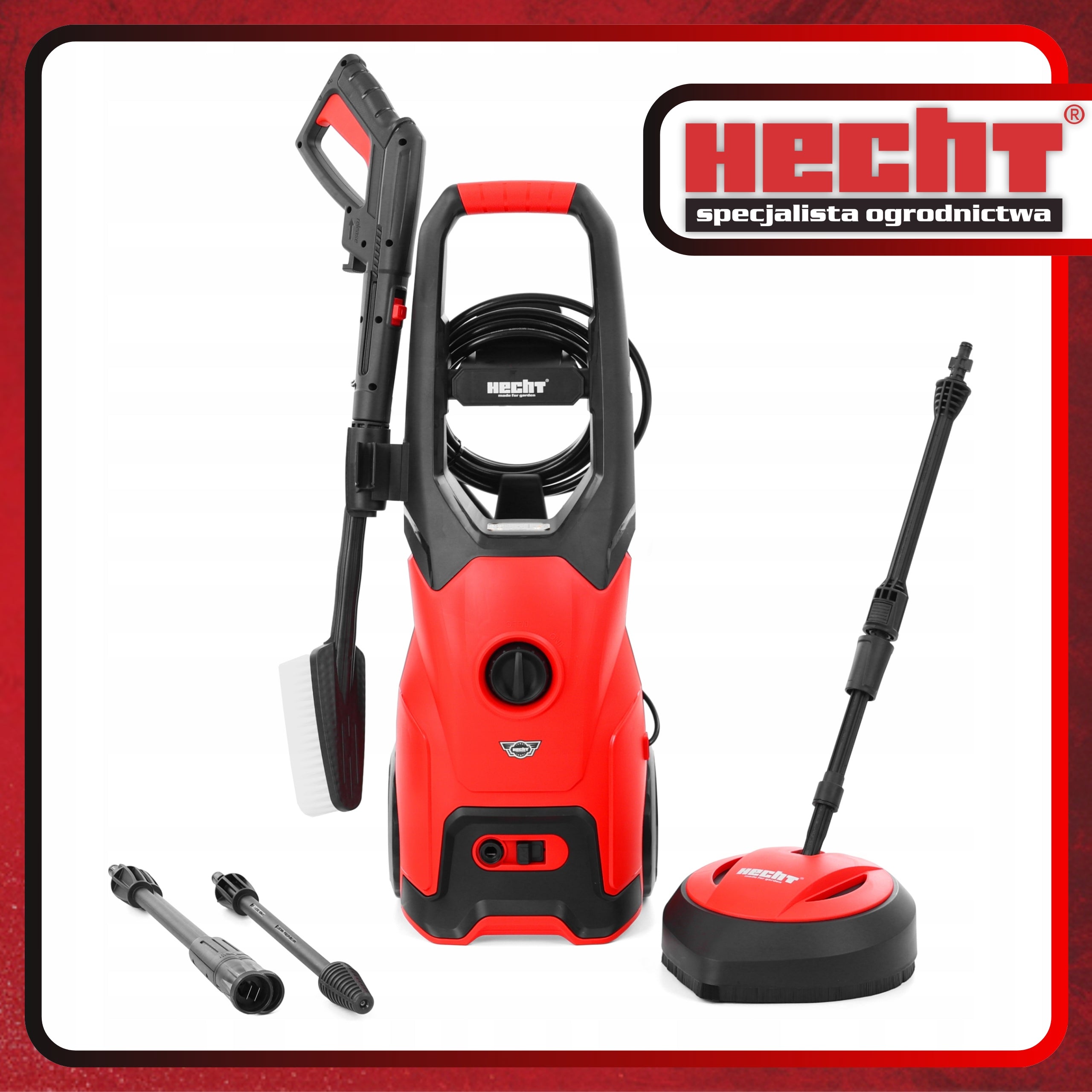 SELF-SUCTION PRESSURE WASHER HECHT 32000 NOZZLES HIGH POWER 2000W 160BAR Manufacturer code HECHT 32000
