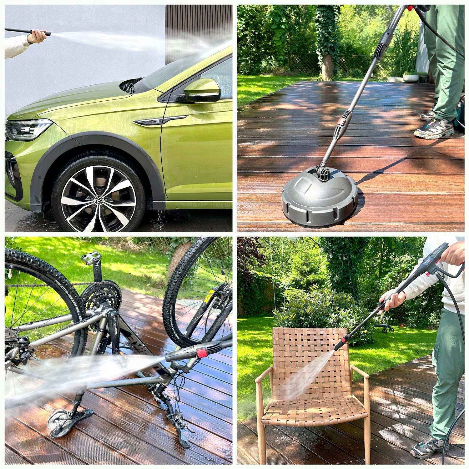 SELF-SUCTION PRESSURE WASHER POWERFUL PUMP 2000W TURBO NOZZLE L6 RETRACTOR SET Packaging status original