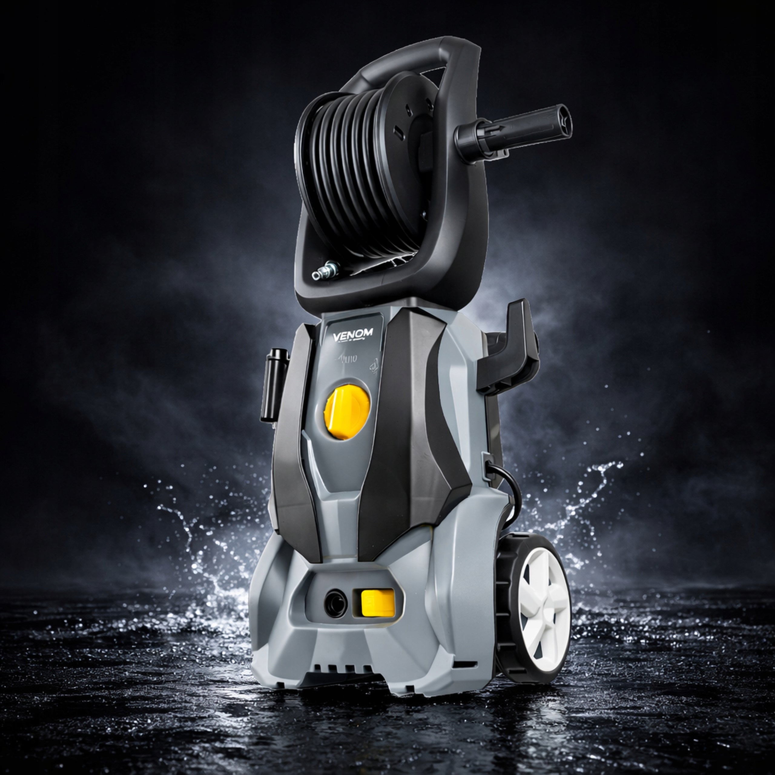 SELF-SUCTION PRESSURE WASHER VENOM 1800W ALUMINUM PUMP RETRACTOR FOAMER Packaging status original