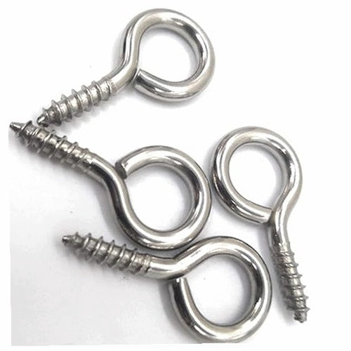 SELF-TAPPING EYE BOLTS FOR WOOD 29 MM CARBON STEEL 100 PCS.