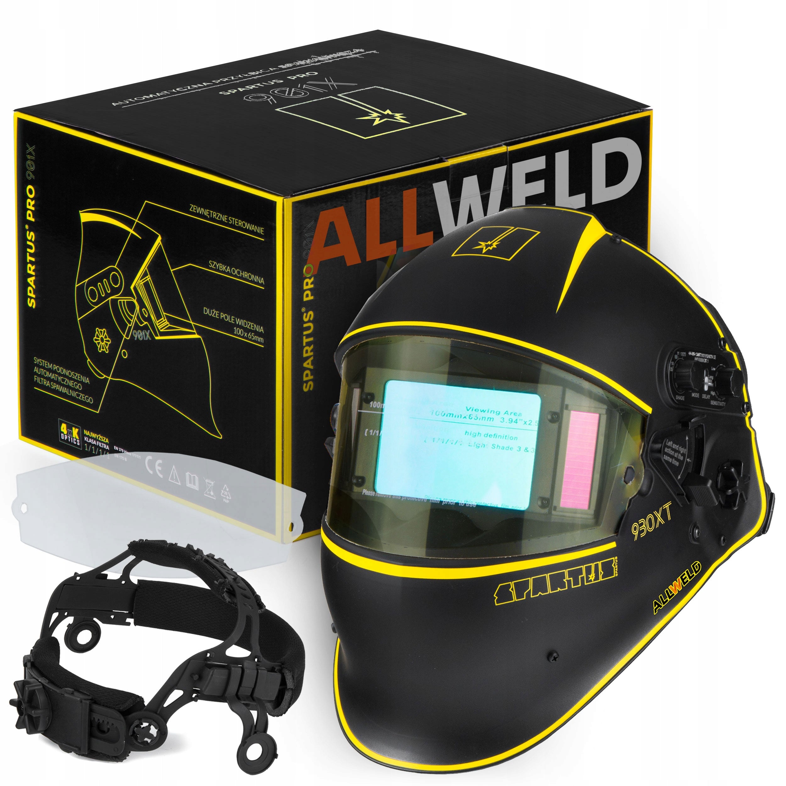SELF-TINTING WELDING VISOR SPARTUS PRO 930XT TRUE COLOR