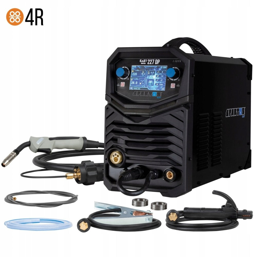 SEMI-AUTOMATIC SPARTUS EASYMIG 227 DP DUAL PULSE 4-ROLL