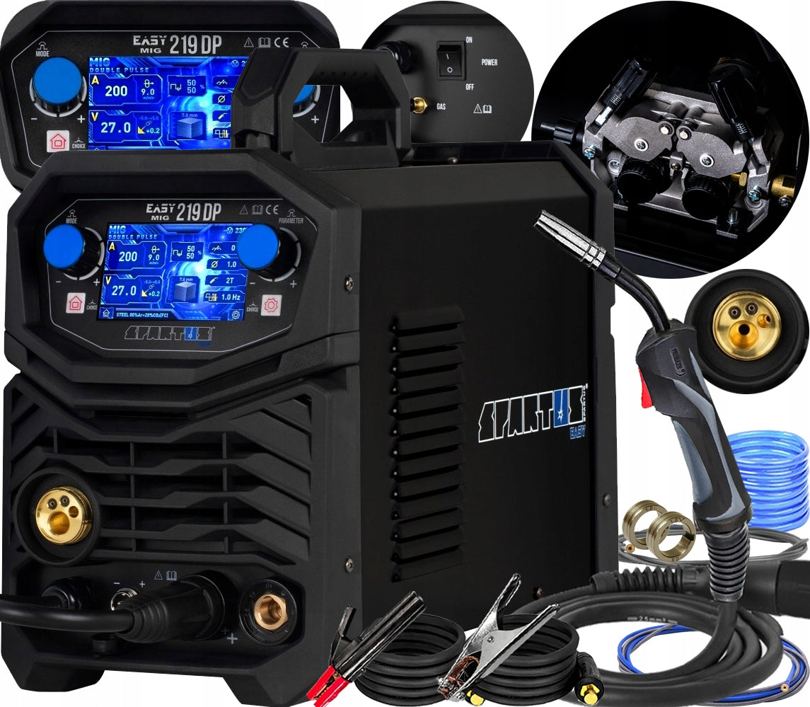SEMI-AUTOMATIC WELDER MIGOMAT MIG SPARTUS EasyMIG 219 DUAL PULSE SYNERGY 4R