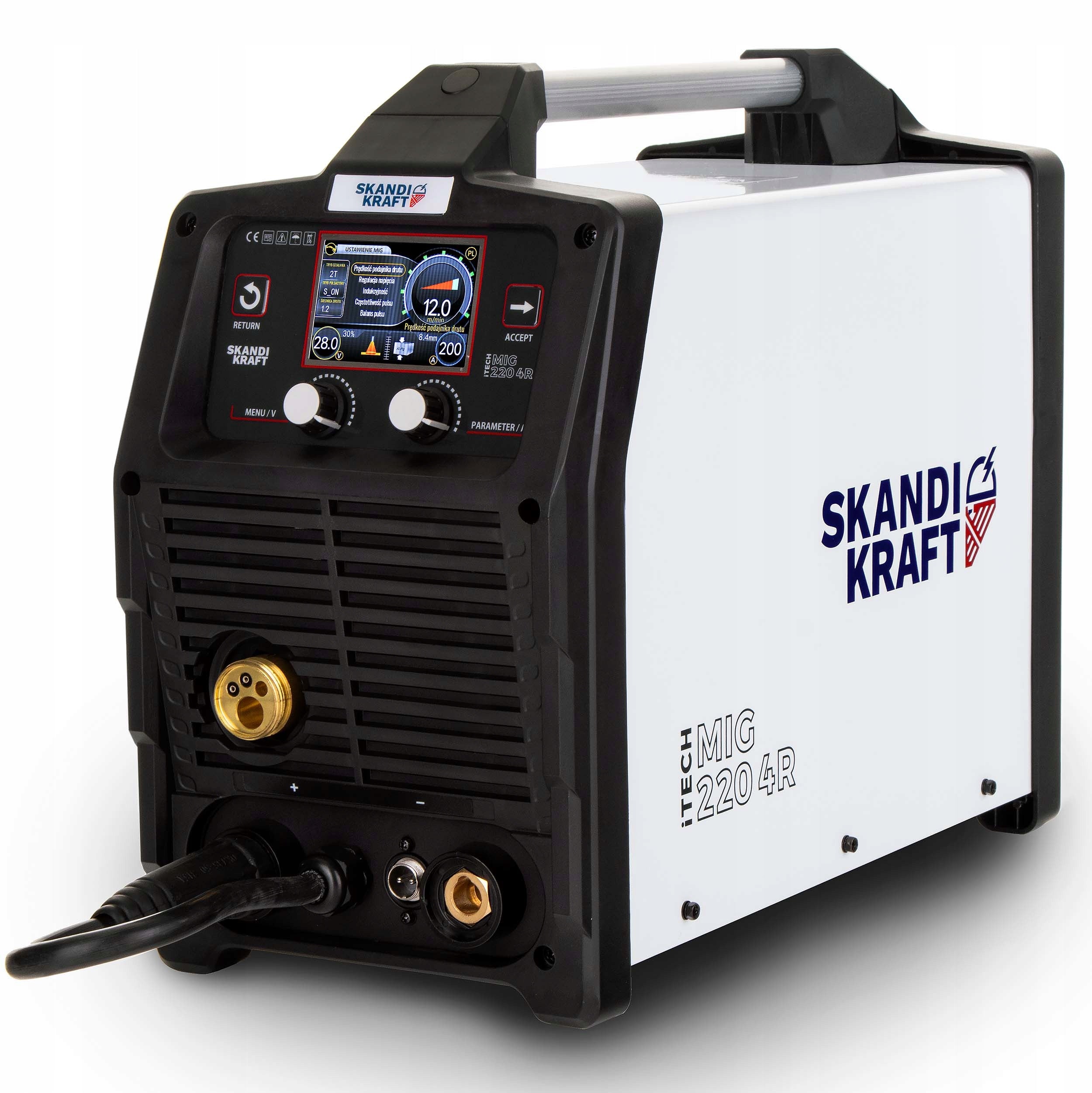 SEMI-AUTOMATIC WELDER MIGOMAT MIG/TIG/MMA iTECH MIG 220 4R 200A SKANDI KRAFT Manufacturer code iTECH MIG 220 4R