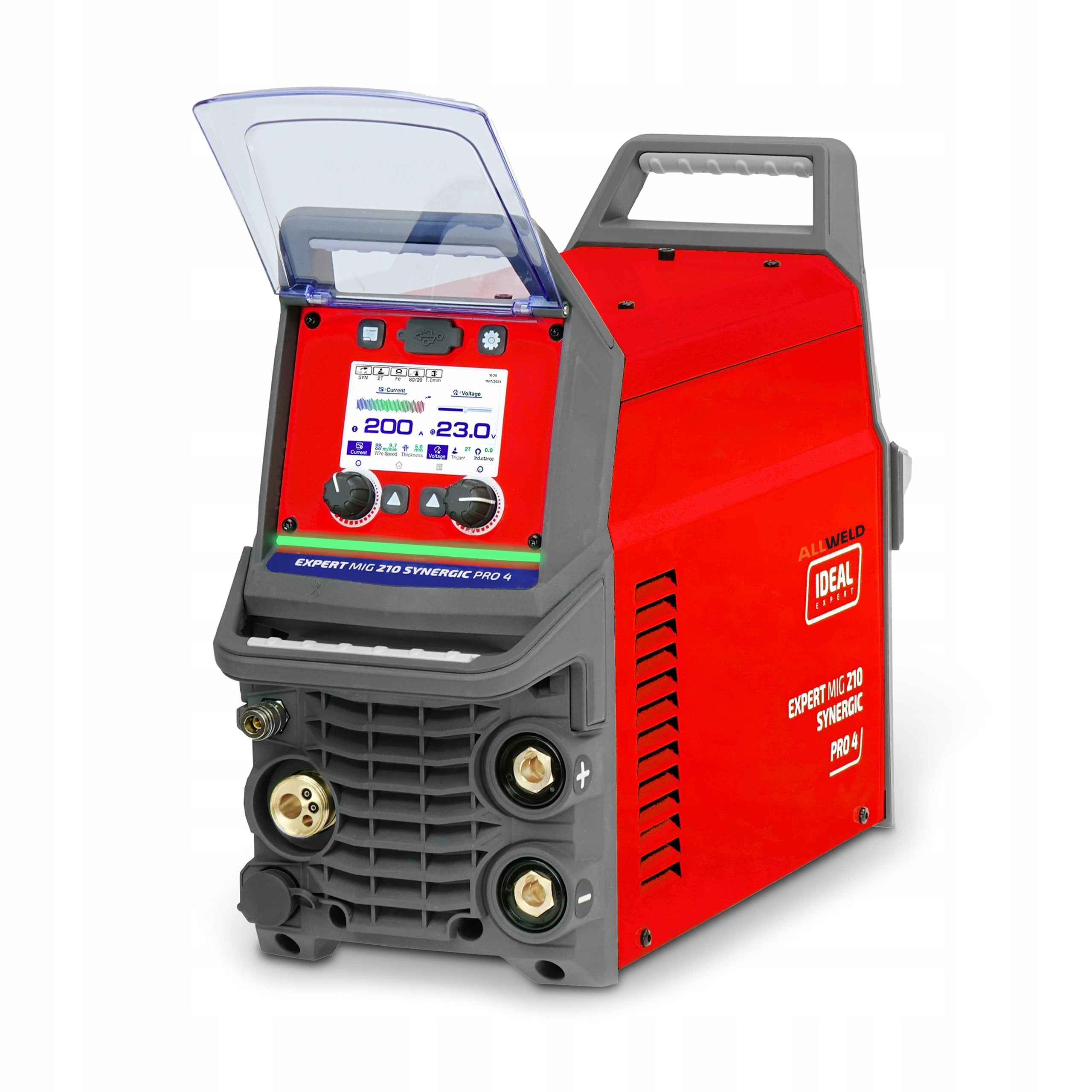 SEMI-AUTOMATIC WELDING MACHINE IDEAL EXPERT MIG 210 SYNERGIC PRO4 LCD MMA TIG 200A Manufacturer code EXMIG210 BASIC