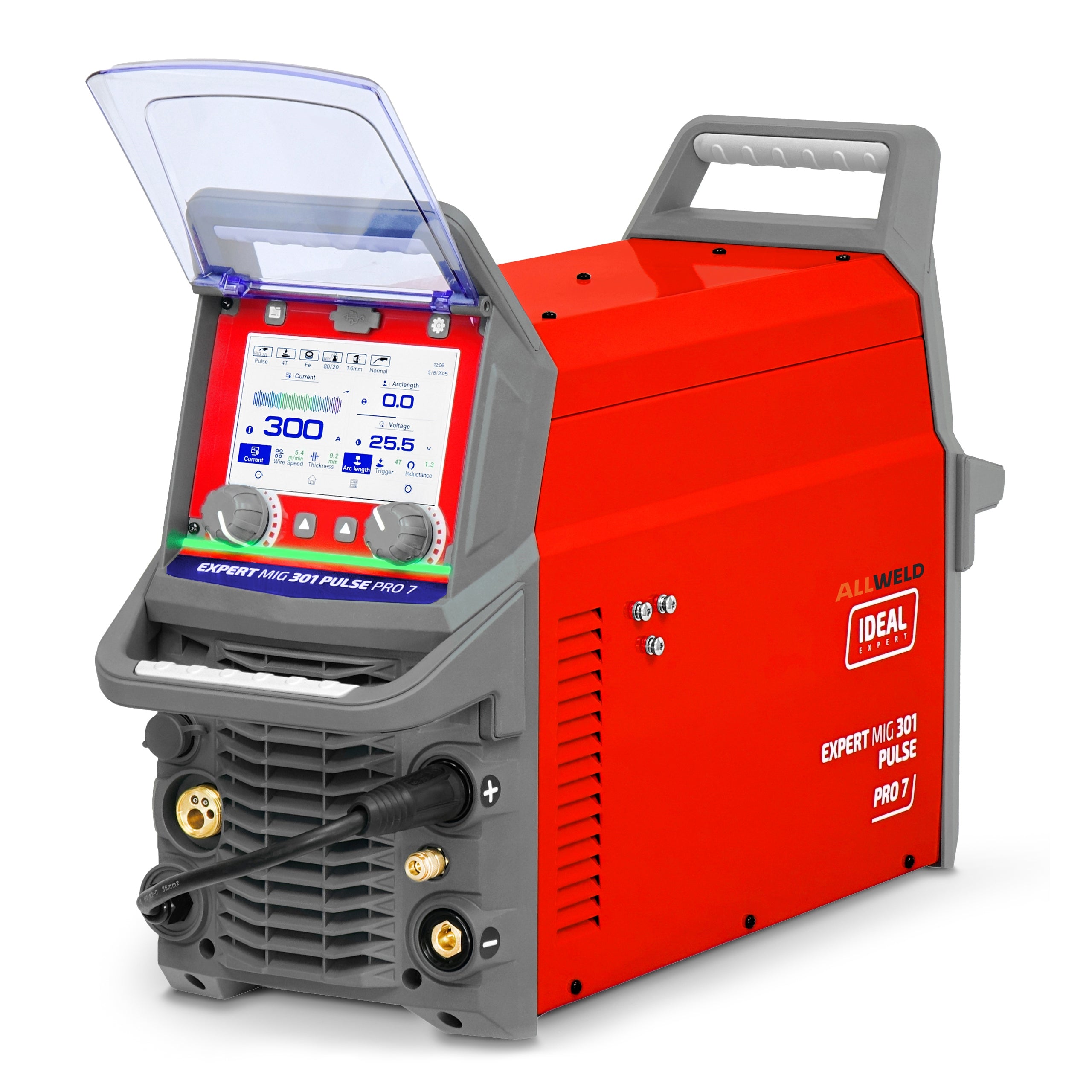 SEMI-AUTOMATIC WELDING MACHINE IDEAL EXPERT MIG 301 PULSE PRO7 LCD MMA TIG 400V 4R Manufacturer code EXMIG301P