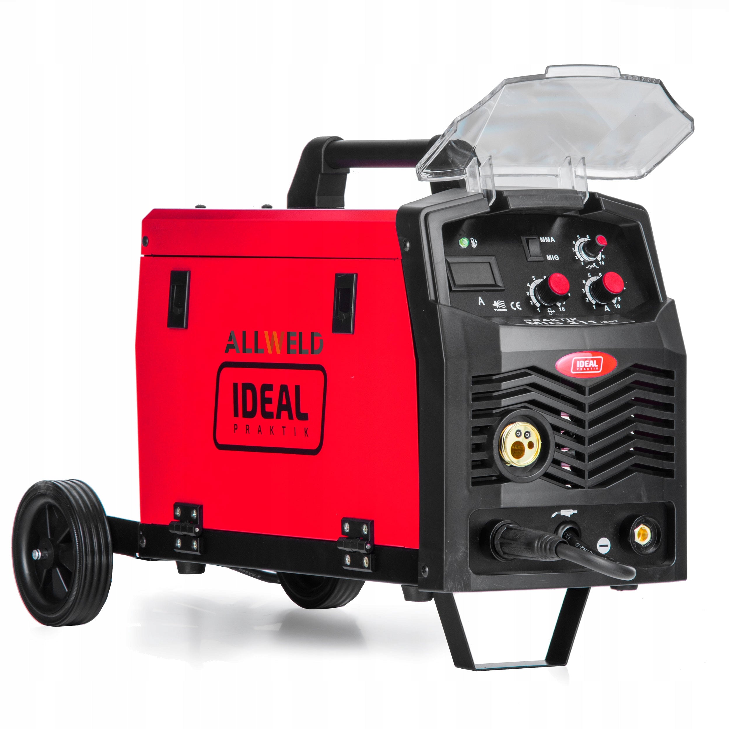 SEMI-AUTOMATIC WELDING MACHINE IDEAL PRAKTIK MIG 211 IGBT MMA FLUX 230V 200A 3IN1 Packaging status original