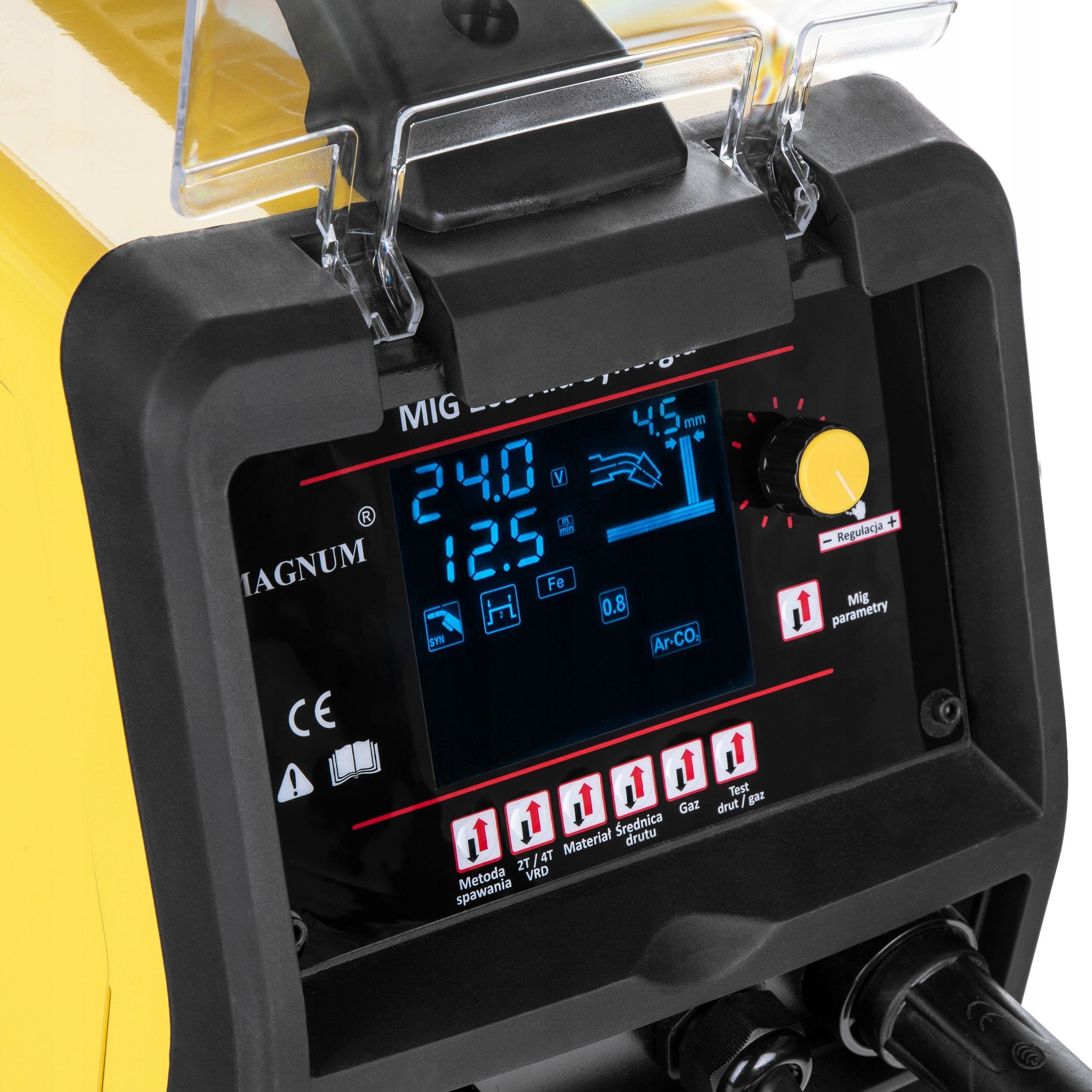SEMI-AUTOMATIC WELDING MACHINE MAGNUM MIG MAG MMA TIG 230V 200A ALUMINIUM SYNERGY Packaging status original