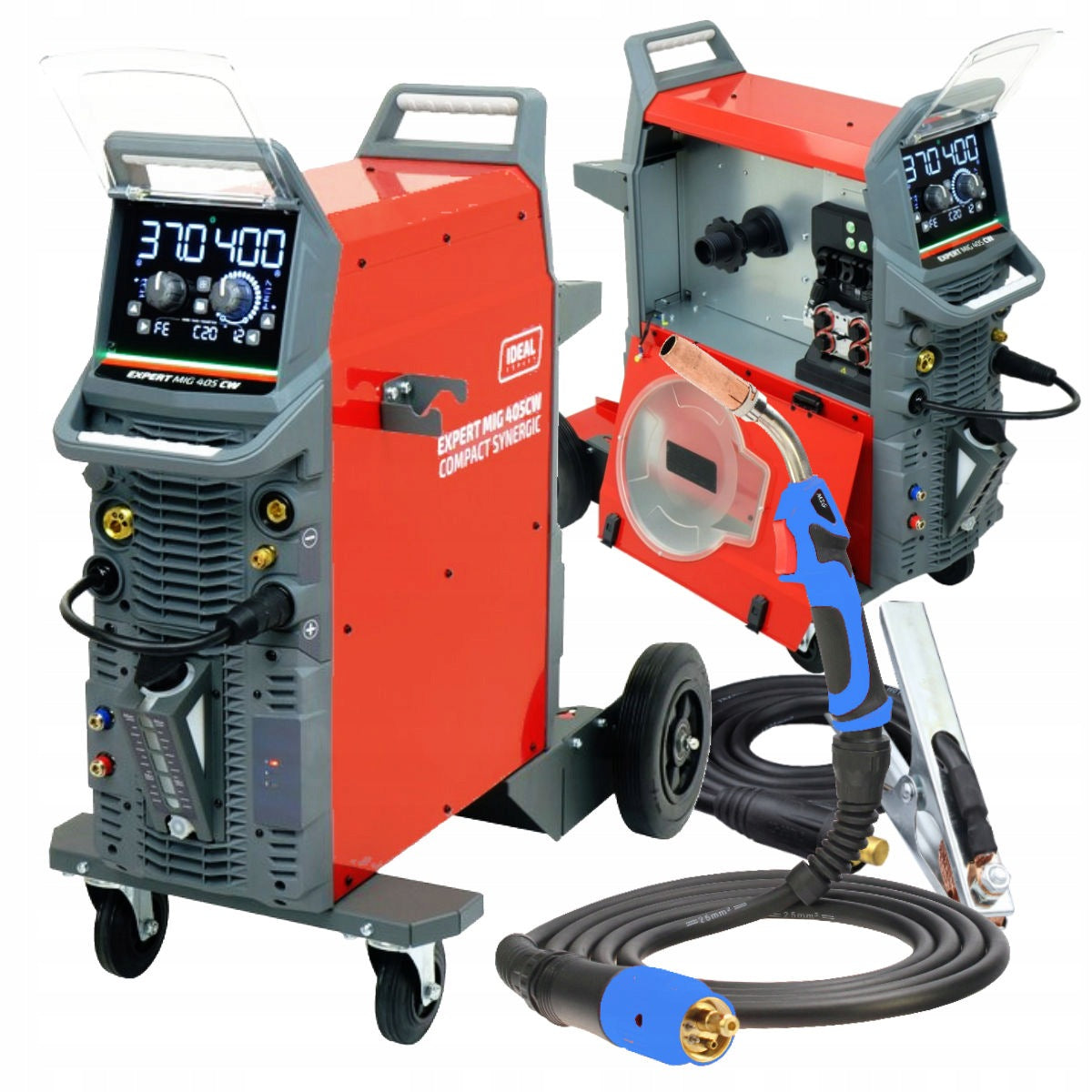 SEMI-AUTOMATIC WELDING MACHINE MIGOMAT 400A 400V EXPERT MIG 405 CW COMPACT SYNERGIC