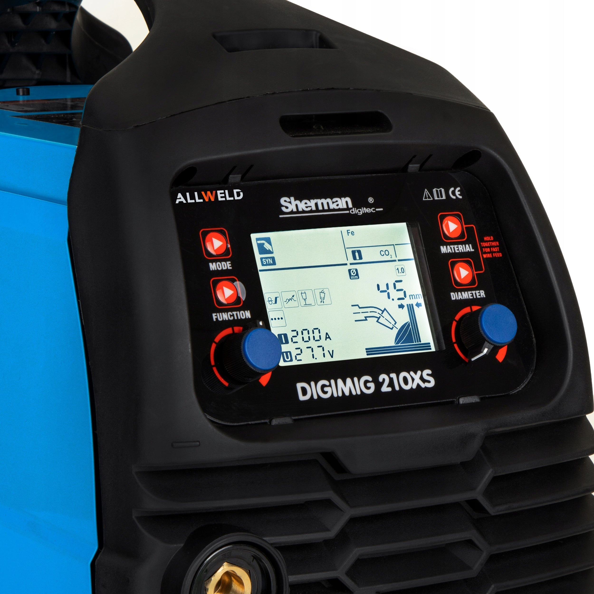 SEMI-AUTOMATIC WELDING MACHINE SHERMAN DIGIMIG 210XS MIG MAG MMA TIG 230V 200A 3IN1 Packaging status original