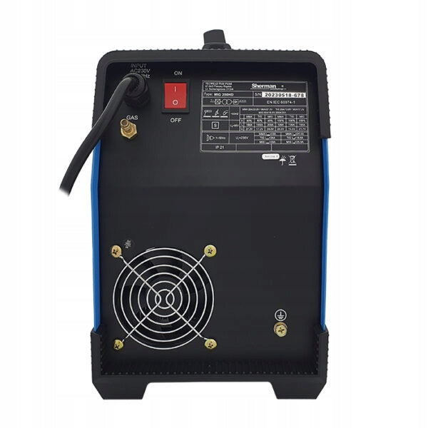 SEMI-AUTOMATIC WELDING MACHINE SHERMAN MIG 200 HD MMA TIG 200A 230V 3IN1 Brand Sherman