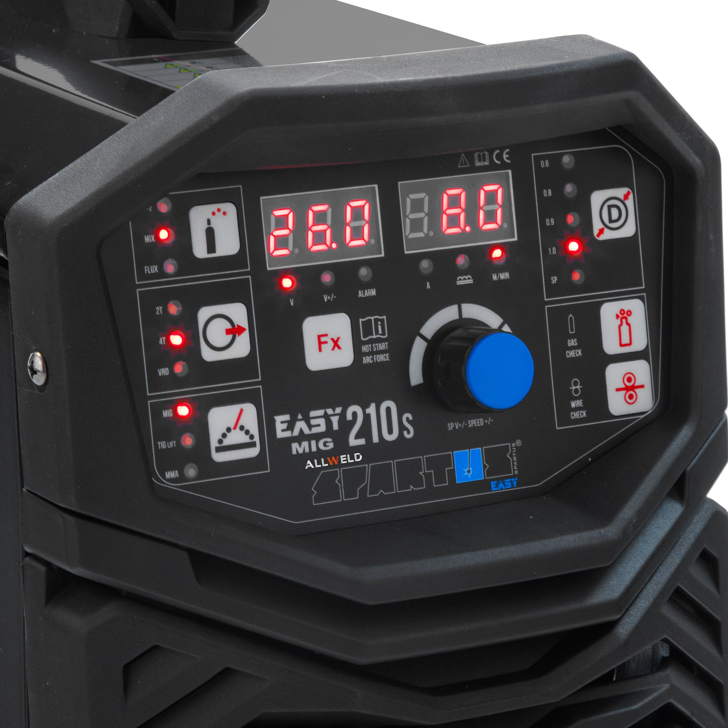 SEMI-AUTOMATIC WELDING MACHINE SPARTUS EASY MIG 210S MMA TIG ALU SYN 3IN1 Brand Spartus