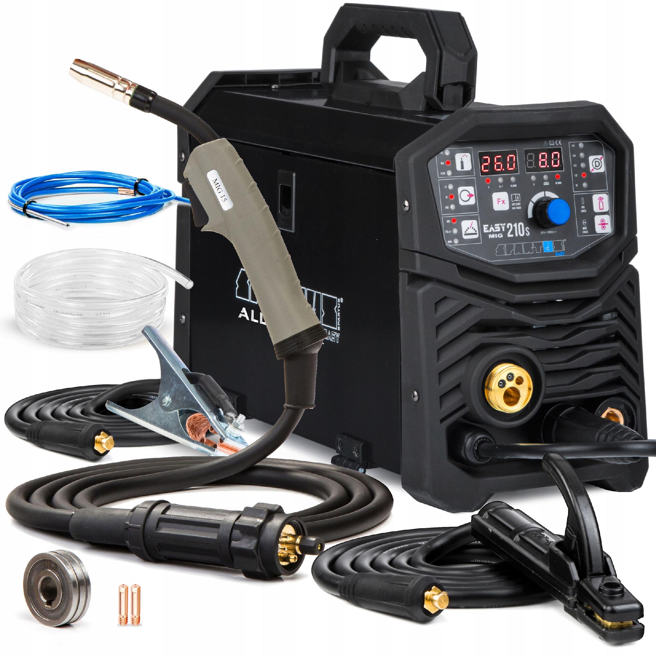 SEMI-AUTOMATIC WELDING MACHINE SPARTUS EASY MIG 210S MMA TIG ALU SYN 3IN1