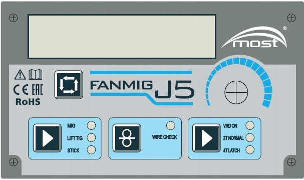 SEMI-AUTOMATIC WELDING MIG FANMIG J5 MOST Manufacturer code 5100020190