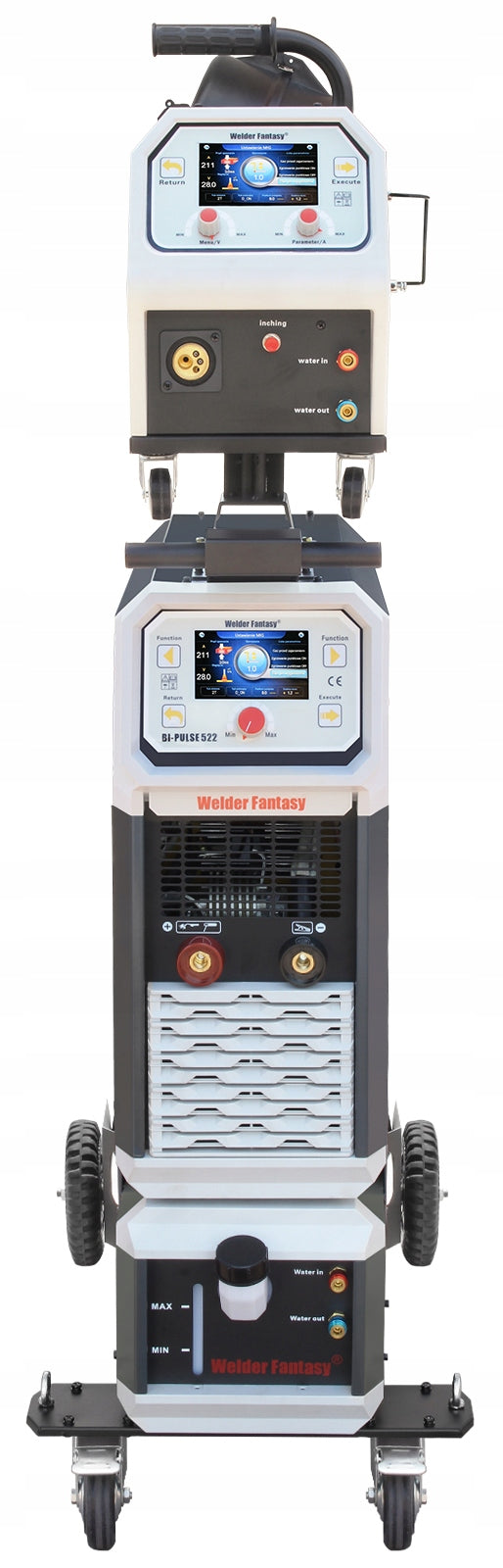 SEMI-AUTOMATIC WELDING MIGOMAT BIPULSE 522 WELDING MACHINE MIG MAG TROLLEY COOLER Brand Welder Fantasy